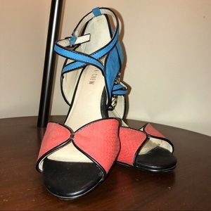 Chelsea Crew multi color heel 7.5 ModCloth